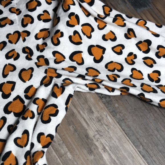 NWOT Girls leopard heart fit and flare dress - Picture 4 of 4